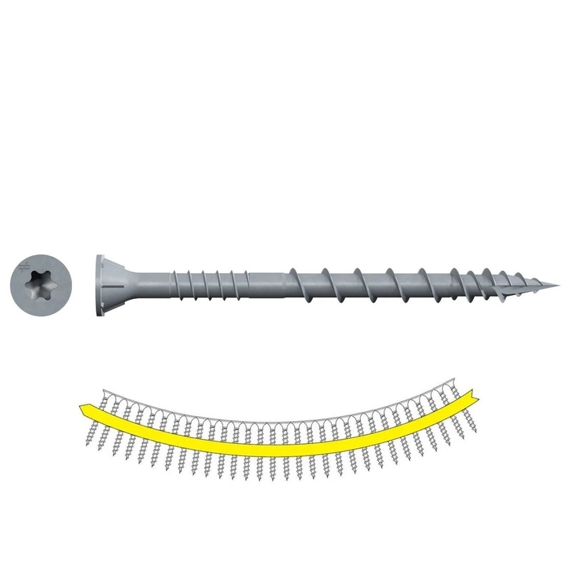 Simpson DSVG3S Quik Drive Deck-Drive DSV Wood Screw Collated #10 x 3 T25 6-Lobe Gray (1000 Pack)