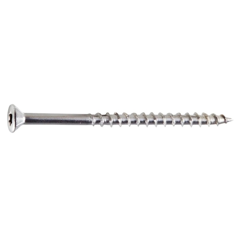 Simpson S07162WPB Strong-Tie Deck-Drive DWP Wood SS Screw #7 x 1-5/8 T-15, Trim Head, Type 305 (4000 Pack)