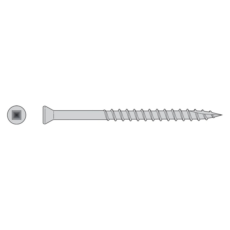 Simpson T07162FBB Titen HD Trim Head Deck Screw – 316 Stainless (4000 Pack)