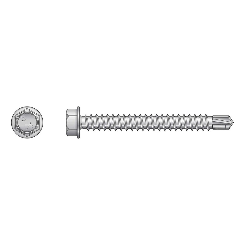 Simpson T12400HDUC Strong-Tie Self-Drilling Hex-Washer Head Screw (100 Pack)