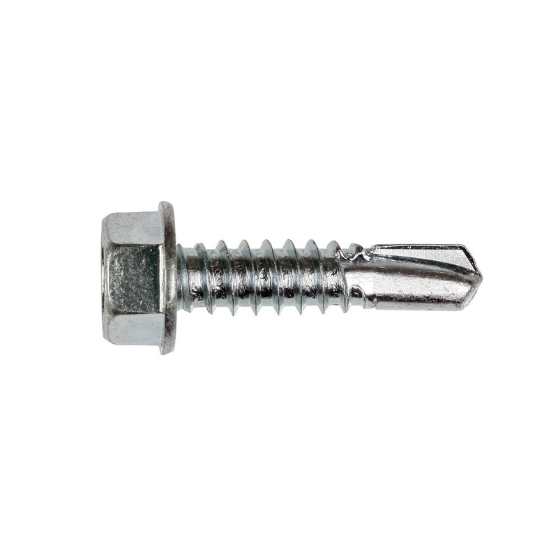 Simpson E1B1414B Strong-Tie Self-Drilling E Metal Screw with Clear-Zinc Coating (2500 Pack)