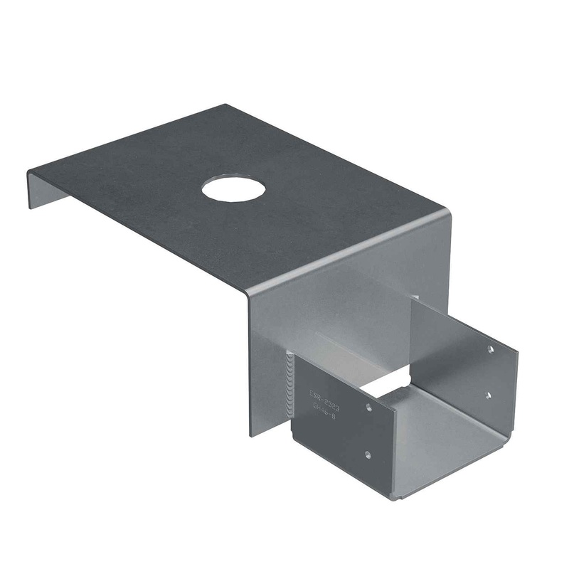 Simpson GH48-8/3 Strong-Tie Top-Flange Girder Hanger for 4×8 Girder, 8-in. Foundation Wall with 3x Sill Plate