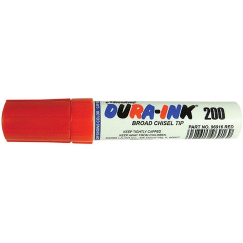 Markall 96916 Red Dura-Ink 200-Broad Chisel Tip