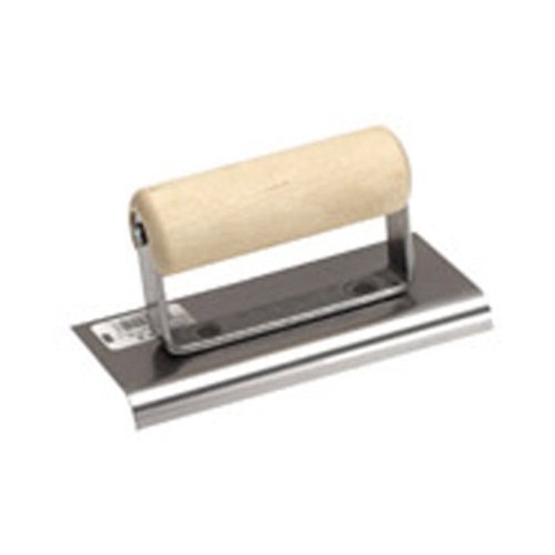 MarshallTown CE509S 6x 4 Stainless Steel Edger with 1/2 Radius and 5/8 Lip