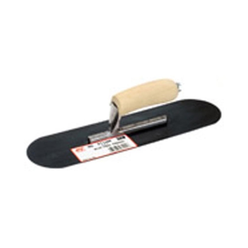 MarshallTown PT185B 18 x 5 Blue Steel Pool Trowel with Wood Handle