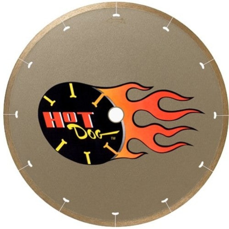 MK Diamond 158436 Hot Dog 10 Wet Cutting Continuous Rim Diamond Blade