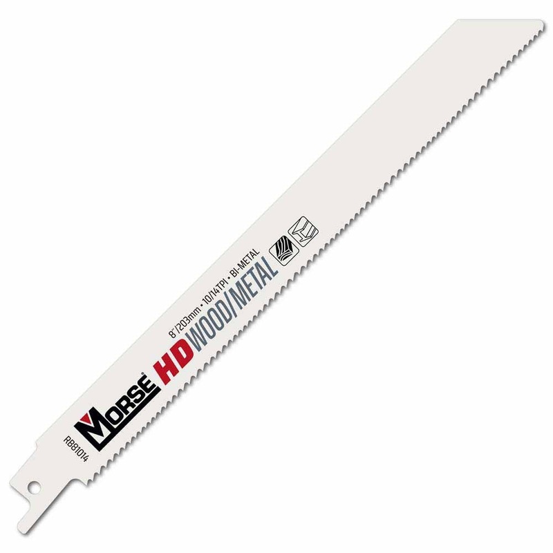 MK Morse RB81014T50 8 x 3/4 x 0.035 Bi-Metal Reciprocating Saw Blades