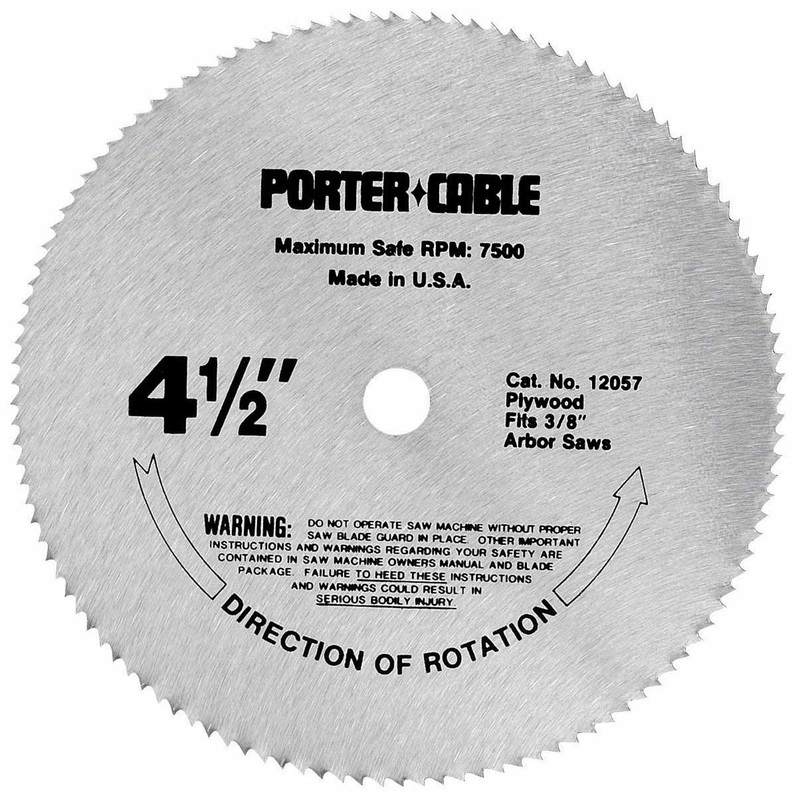 Porter Cable 12057 Circular Saw Blade, 4-1/2 X 3/8,Plywood