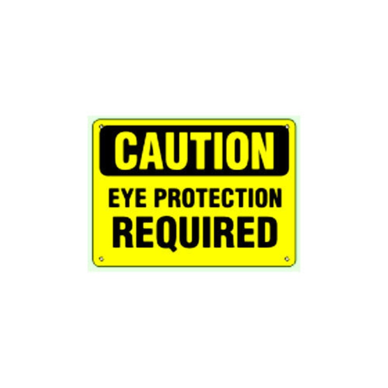 Prairie State CS090 Eye Protection Required Caution Sign
