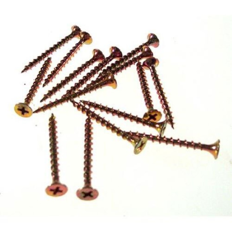 Primesource GS158 1 Box 6 X 1-5/8 Coarse Yellow Zinc Drywall Screws