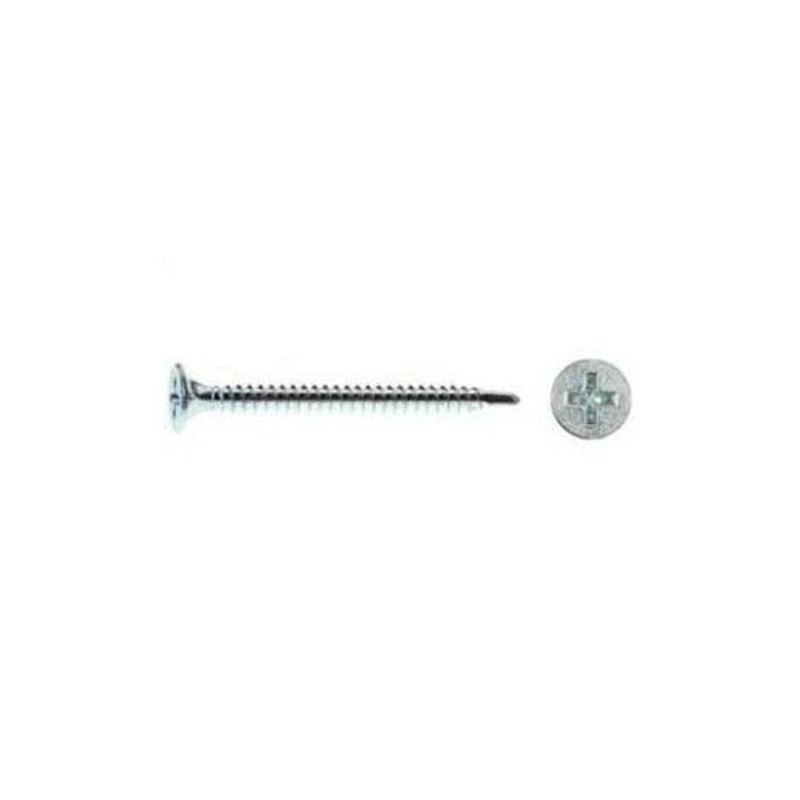 Primesource SDZ238 #8 X 2-3/8 Bugle Zinc Self Drilling Screws, 1 Box