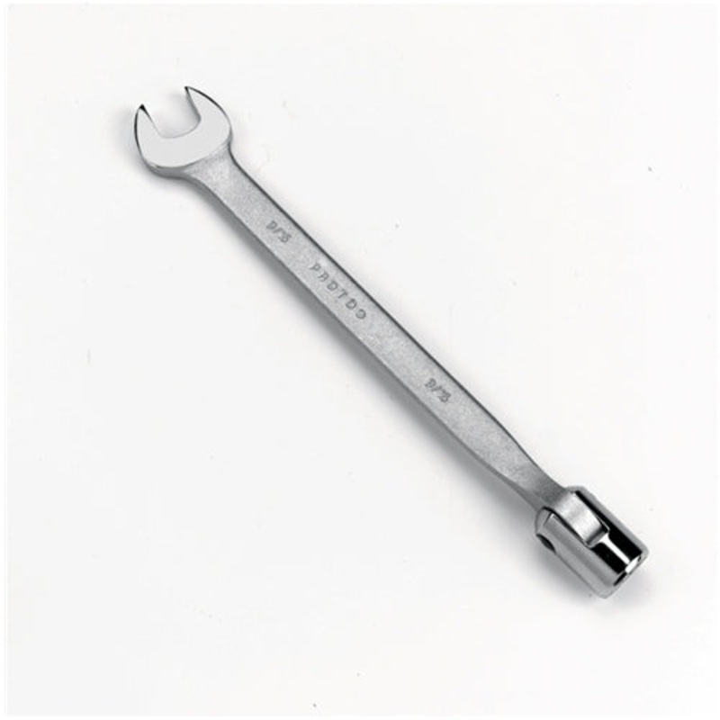 Proto J1270-22ASatin Finish SAE 11/16 Combination Flex Head Wrench 12 Point
