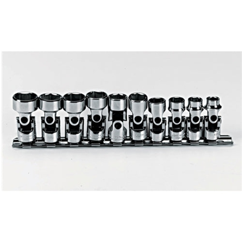 Proto J52201 3/8 Drive 10 Pc. Metric Universal Socket Set – 6 Point