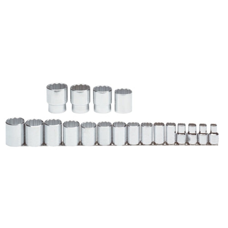 Proto  J54113 1/2 Drive 19 Piece Socket Set – 12 Point