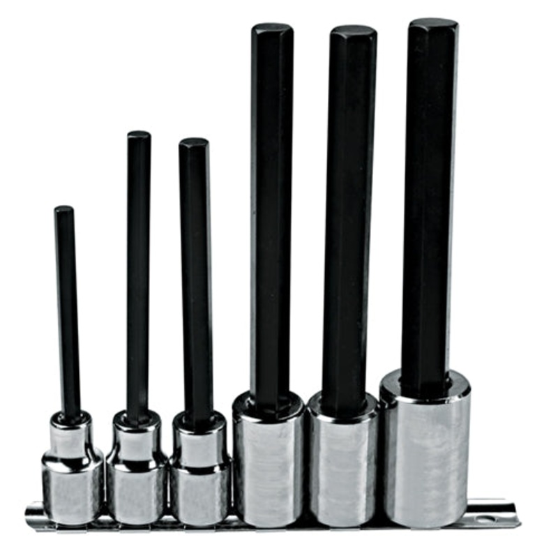 Proto J5441-6XL 1/2 Drive 6 Piece Extra Long Hex Bit Set