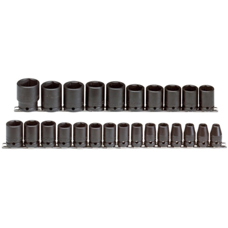 Proto J74206 1/2 Drive 25 Pc. Metric Socket Set – 6 Point