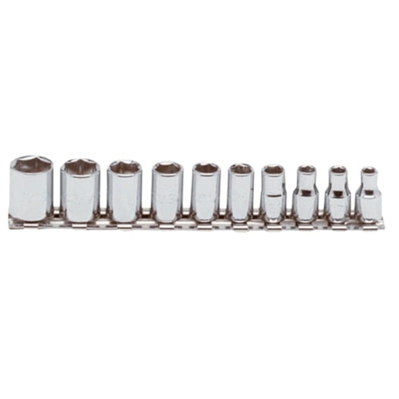 Proto  J47106 1/4 Drive 10 Piece Socket Set – 6 Point