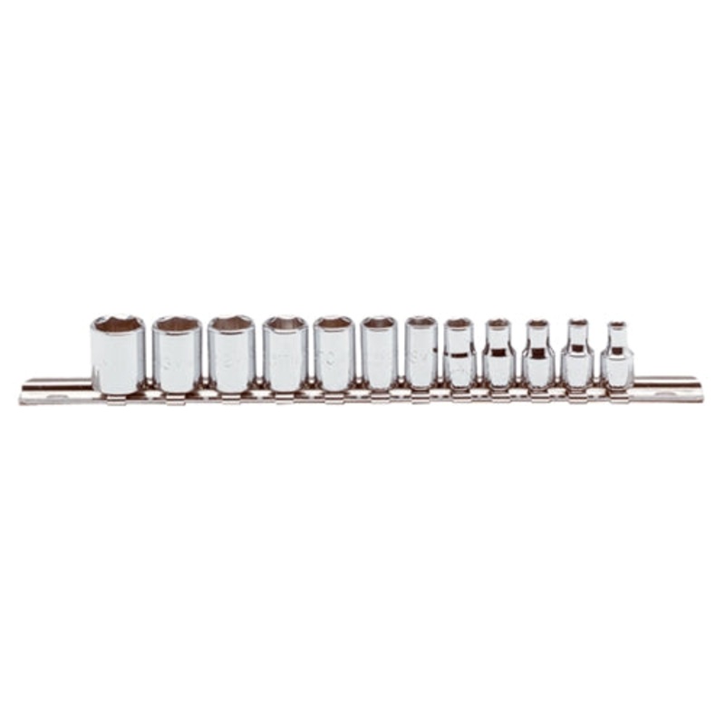 Proto J47200 1/4 Drive 12 Pc. Metric Socket Set – 6 Point