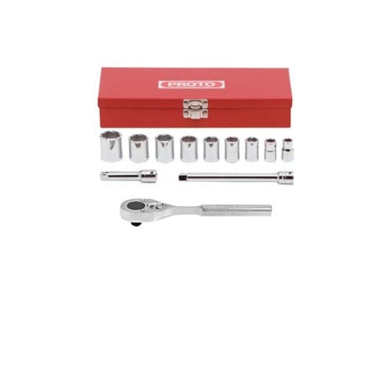 Proto  J52128 3/8 Drive 12 Piece Socket Set – 6 Point