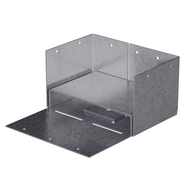 Simpson ABW46Z Strong-Tie Adjustable Post Base for 4×6 Lumber with ZMAX Finish