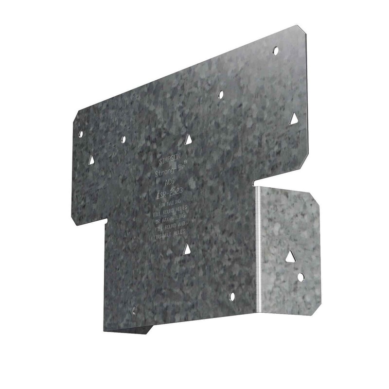 Simpson AC6RZ Strong-Tie Adjustable Post Cap for 6X Beam – ZMAX