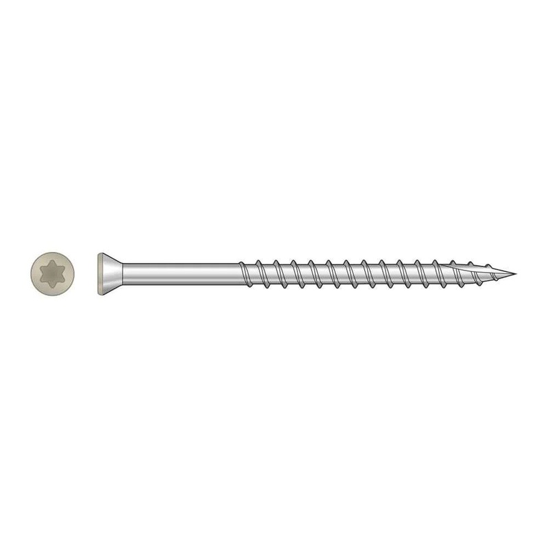 Simpson S07225FTPTN Strong-Tie Trim-Head Screw T15 Type 305 Tan (350 Pack)