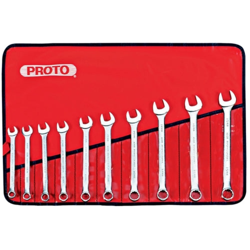Proto J1200K-MASD 10 Pc. Metric Combination ASD Wrench Set – 12 Point