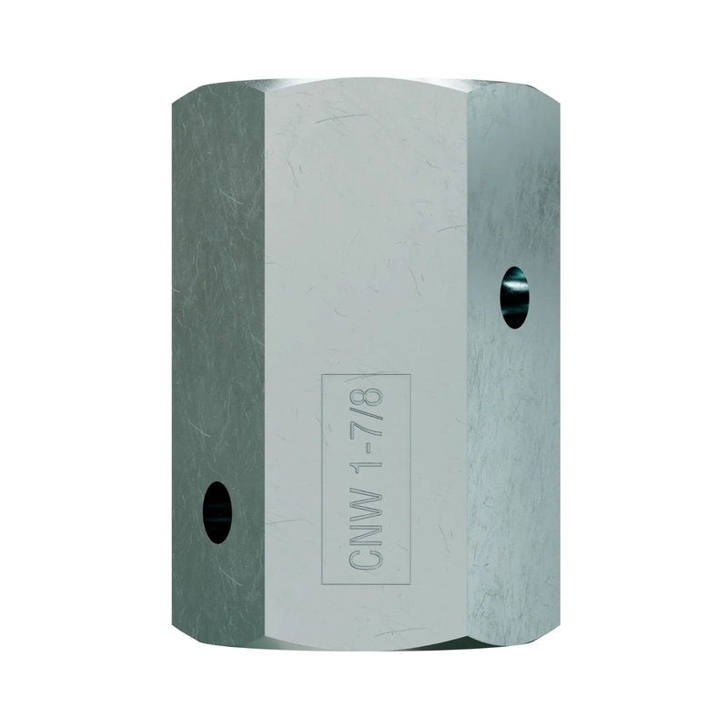 Simpson CNW1-7/8 Strong-Tie Coupler Nut with Witness Hole for Threaded Rod Connection