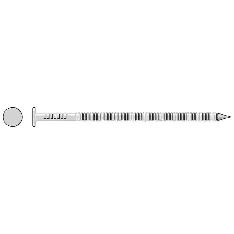 Simpson S12HACNB Strong-Tie 3-1/4 – 6 Gauge Annular Ring Shank Common Nail – 304 Stainless Steel (25 lbs.)