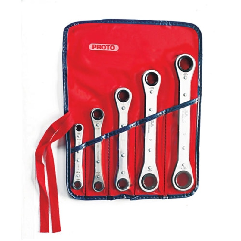 Proto J1190A 5 Pc. Ratcheting Box Wrench Set – 12 Point