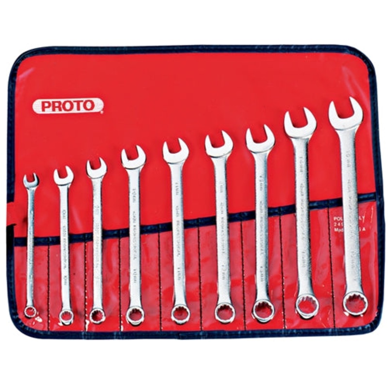 Proto J1200H-MASD 9 Pc. Metric Combination ASD Wrench Set – 12 Point