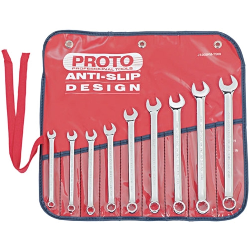 Proto J1200HM-T500 9 Pc. Metric Combination Wrench Set – 12 Point