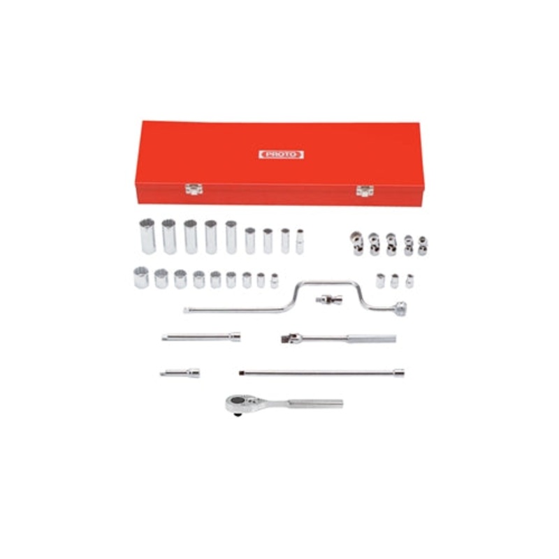 Proto J52138 3/8 Drive 33 Pc. Socket Set – 12 Point
