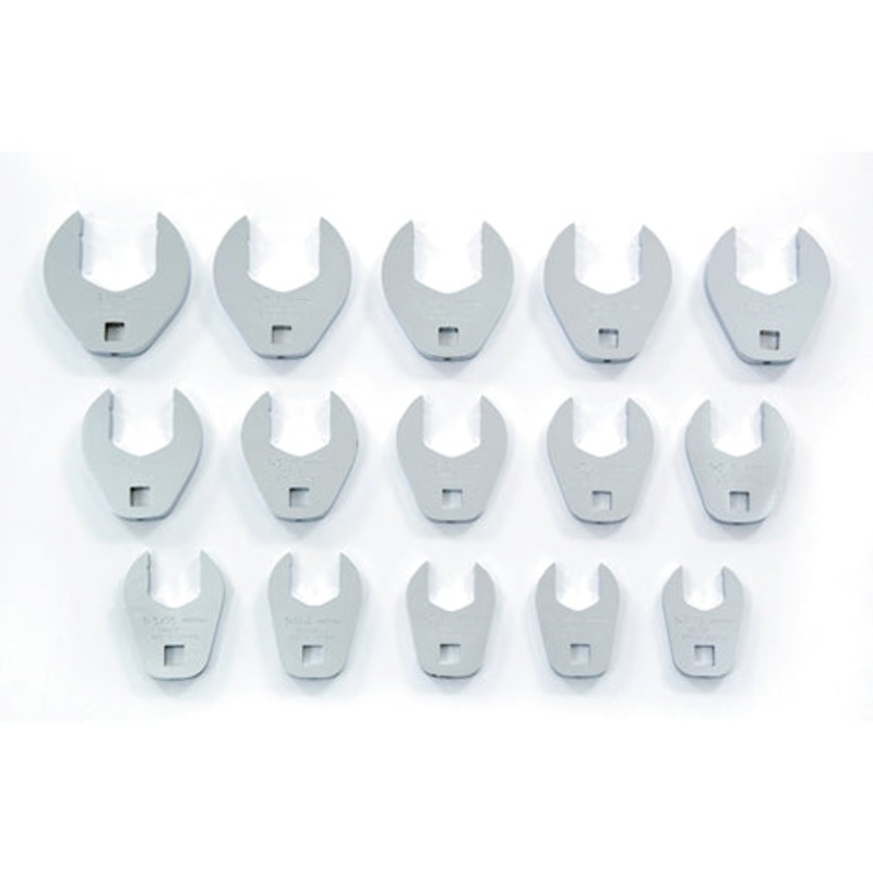 Proto J53001CF 1/2 Drive 15 Piece Crowfoot Wrench Set