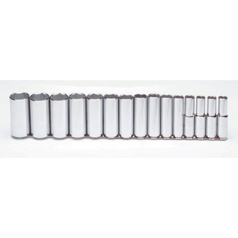 Proto J54103 1/2 Drive 15 Pc. Deep Socket Set – 6 Point