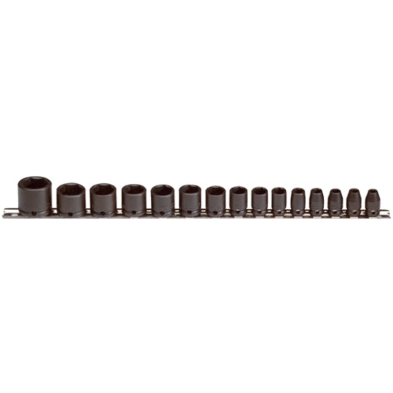 Proto J72106 3/8 Drive 15 Pc. Socket Set – 6 Point