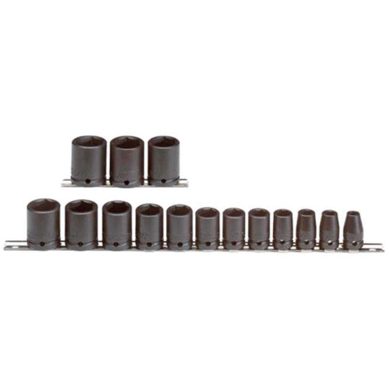 Proto J74104 1/2 DRIVE 15 PIECE IMPACT SOCKET SET – 6 POINT