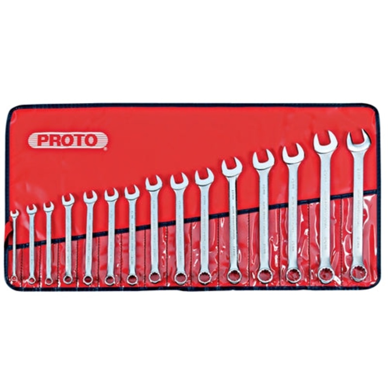 Proto J1200P-MASD 15 Pc. Metric Combination ASD Wrench Set – 12 Point