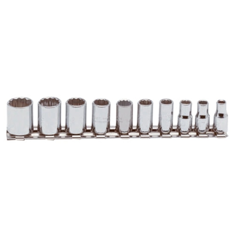 Proto J47104 1/4 Drive 10 Pc. Socket Set – 12 Point