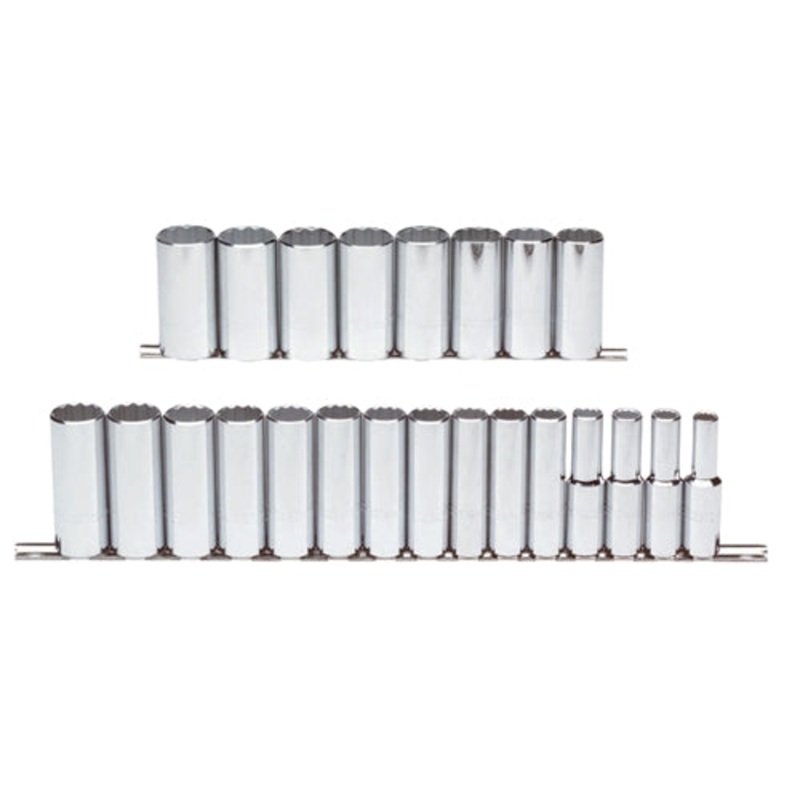 Proto J54201 1/2 Drive 23 Pc. Metric Socket Set – 12 Point
