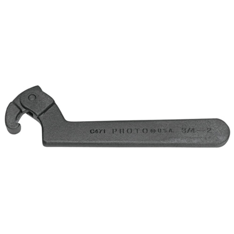 Proto JC471B 3/4 To 2 Adjustable Hook Spanner Wrench
