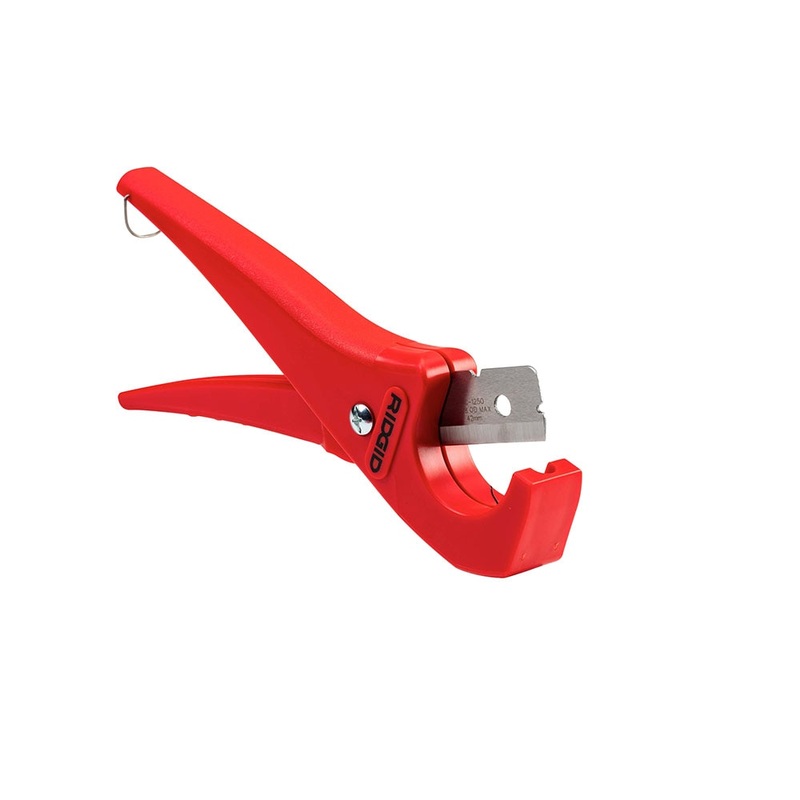 RIDGID 23488 PC-1250 Scissor Style Single Stroke Plastic Pipe and Tubing Cutter, 1/8 to 1-5/8