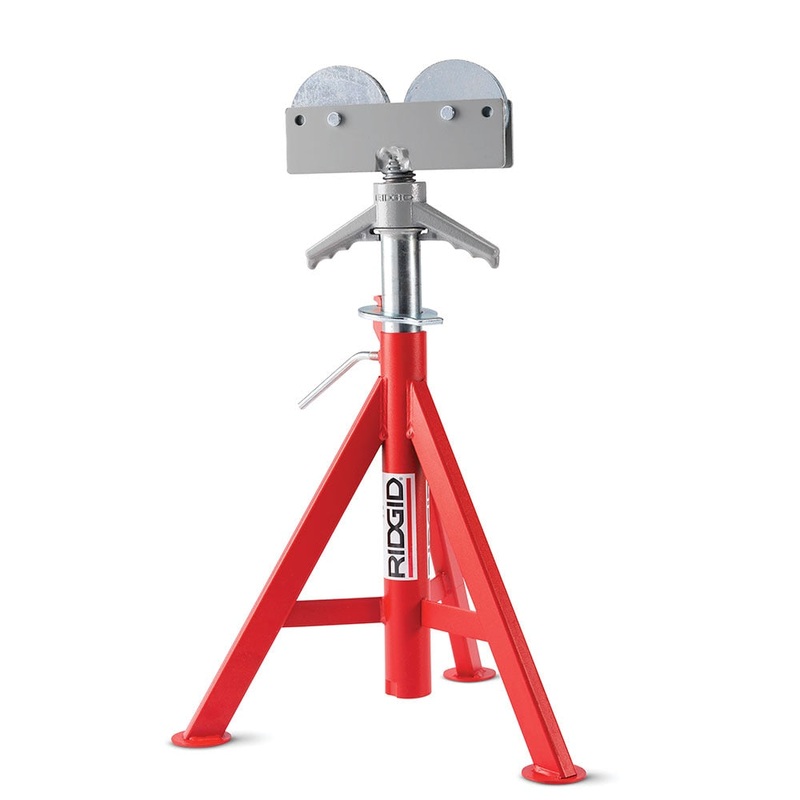 Ridgid 56667 RJ-98 Roller Head Low Pipe Stand, 23-41 Height Adjustment