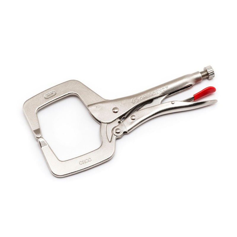 Crescent C11CCVN 11 Locking C-Clamp with Regular Tips – Carded
