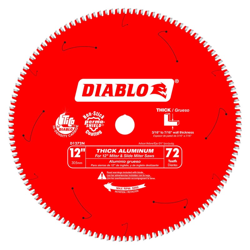 Diablo D1272N 12 x 72 Tooth Thick Aluminum Cutting Saw Blade