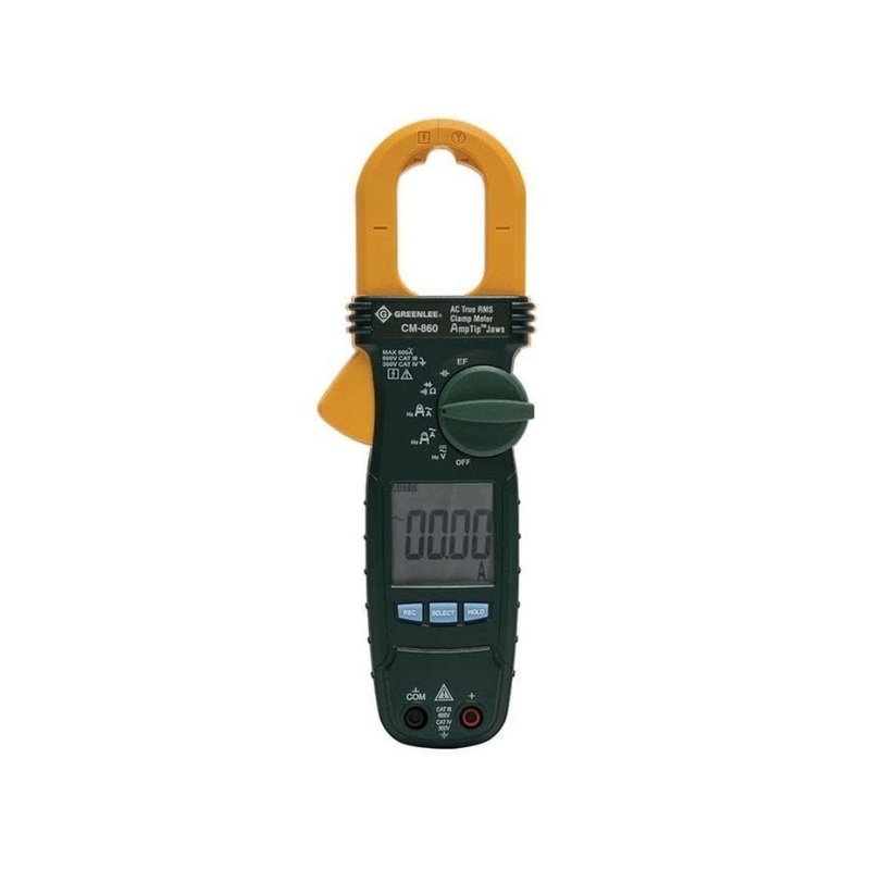 Greenlee CM-860 AC True RMS Clamp Meter, 600V, 600A