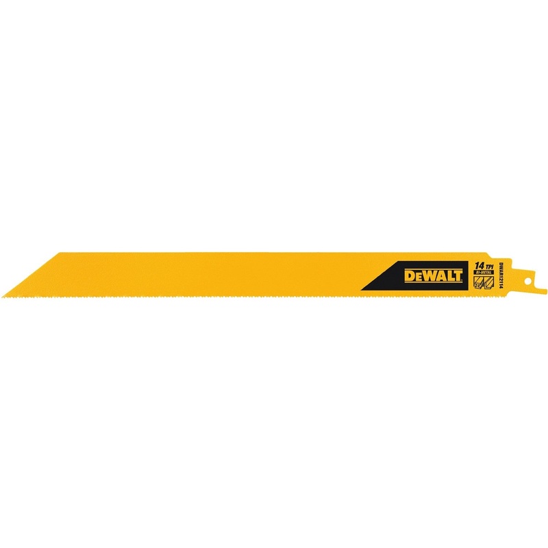 DeWalt DWAR12114 12 14TPI 1 Recip Saw Blade – 5 Pack