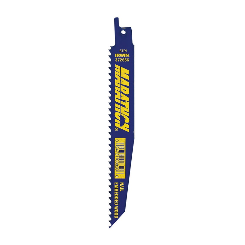 Irwin 372656B10 6 6 TPI Bi-Metal Reciprocating Saw Blade