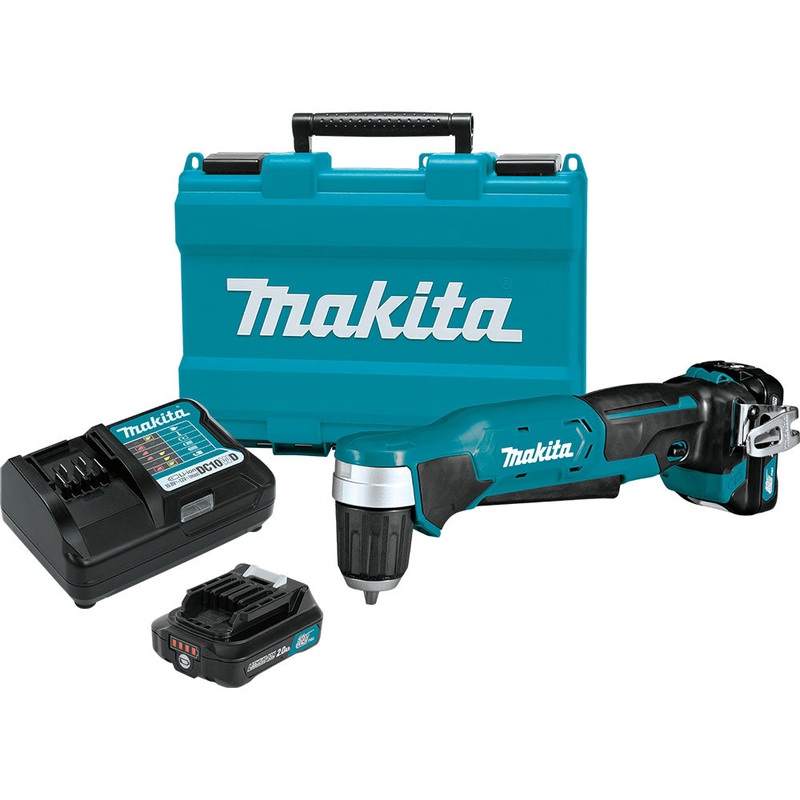 Makita AD04R1 12V max CXT Lithium-Ion Cordless 3/8 Right Angle Drill Kit