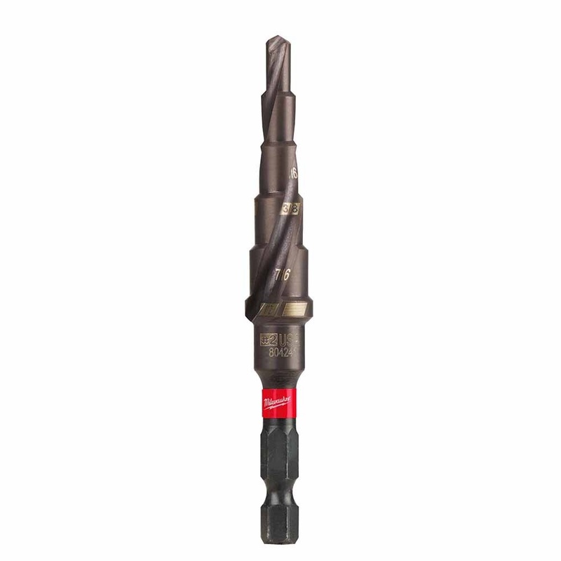 Milwaukee 48-89-9242 SHOCKWAVE Impact Duty Step Bit #2 3/16 – 1/2